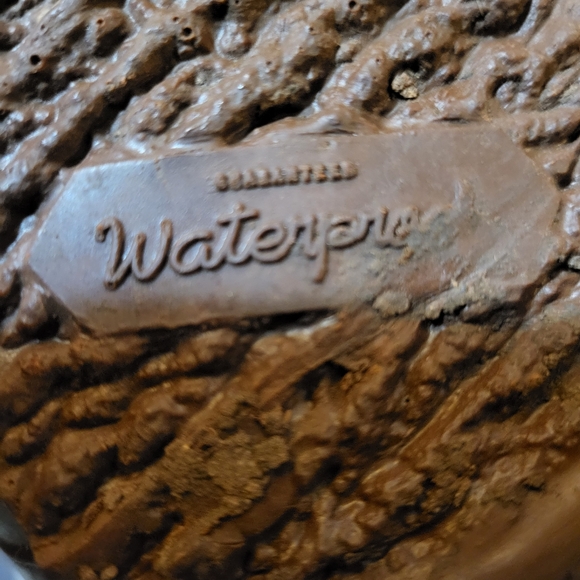 Vtg Carriboots Impermeable Guaranteed Waterproof Lined Boot 10 in Wine Color - Picture 6 of 7